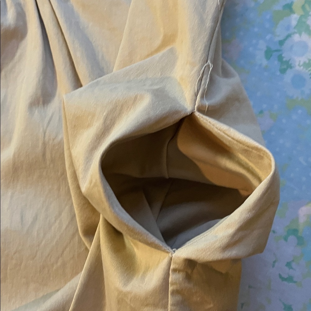 Tuckernuck X Pomander Place | Khaki Claiborne Shift Dress Snap Buttons Medium‎ - Picture 13 of 15